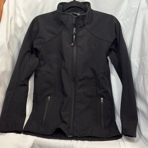 Marmot Youth XL 14-16 Black Soft Shell Fleece Lined Full Zip Jacket Outdoor Warm